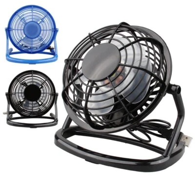 $26 • Buy Mini Desk Fan Portable Table Desktop Cooler Small Quiet USB-Rechargeable