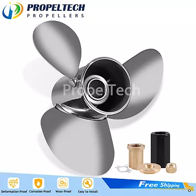 Boat Propeller 13x19 For Mercury Outboard Engine 40-140HP Stainless Steel Propel • $272.99