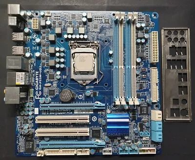 GIGABYTE GA-P55M-UD2 Motherboard With I7-860 CPU • $65