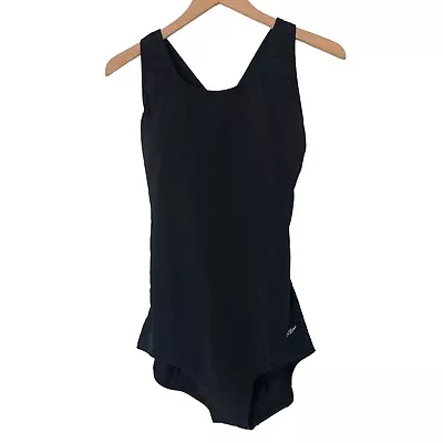 $25 • Buy Dolfin Aquashape One Piece Athletic Swimsuit Black 18