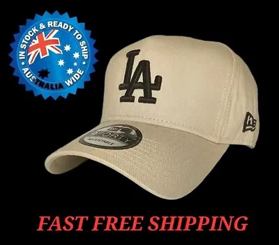 La Dodgers Mbl New Era 9forty Beige And Black Snapback Cap Hat La Ny Nfl Nba • $35
