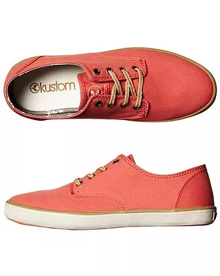 Women's KUSTOM ROMY Canvas Lace Up Shoes Size 6 - 7. NIB RRP $69.95. • $14.99