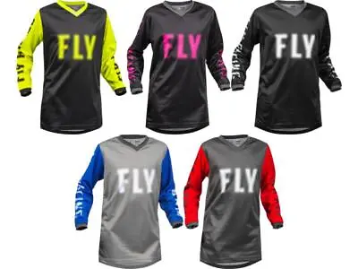 Fly Racing Youth F-16 Jersey Kids MX/ATV/MTB Offroad Dirt Bike Riding Shirt 2023 • $19.57