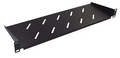 1u 150mm Deep Vented Shelf For 19  Rack Cabinet Front Mounting Type • £14