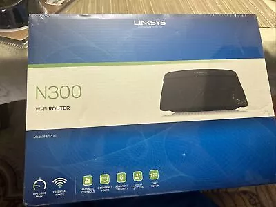 Linksys N300 Wireless Wi-Fi Router Model #E1200 NP New Sealed Box • $8