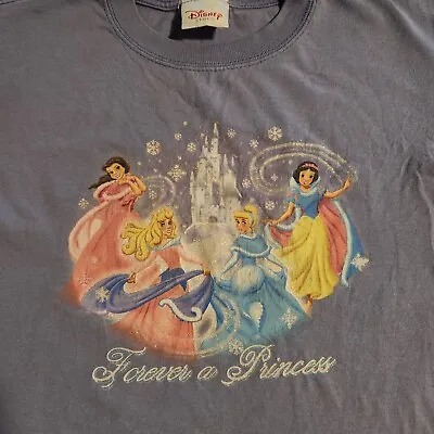 Vintage Disney Store Magical Forever A Princess T Shirt Belle Cinderella  • $49.99