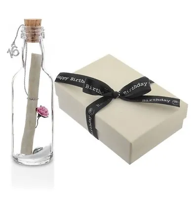 Personalised 16th Birthday Gifts Girls Message In A Bottle For Daughter Friend • £10