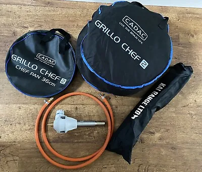 CADAC Grillo Chef 2 / BBQ Complete With Carry Bags • £110