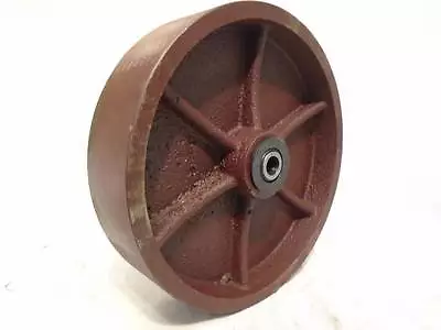 8  X 2  Ductile Steel Caster Wheel  W/ Roller Brg 2000lb Each FREE Bushing • $41.25