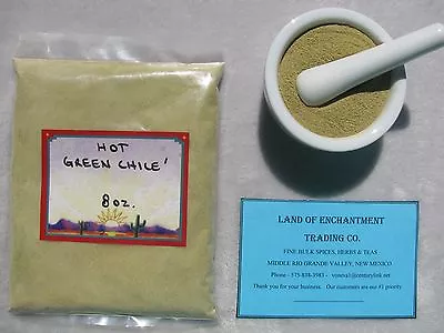 Hatch New Mexico Hot Green Chile Powder  8 Oz.  Fresh!   Usa Seller   Free Ship • $12.89