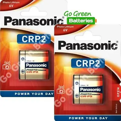 £9.99 • Buy 2 X Panasonic CRP2 6V Lithium Power Photo Battery 223 CR223 DL223 2029 Expiry