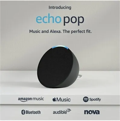 Brand New Amazon Echo Pop Full Sound Compact Smart Speaker With Alexa • $49.95