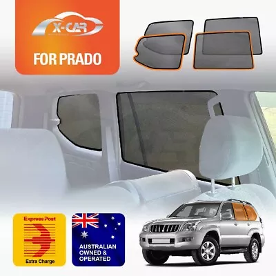 Car Window Sun Shade For Toyota LandCruiser Prado 120 03-09 Magnetic Blind Mesh • $49.95