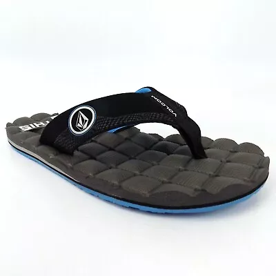 NEW Volcom Drafted Recliner Beach Men Sandal Black Size 6 EU 38  AL6667 • $19.77