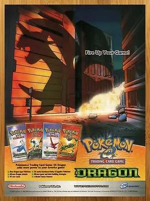 2003 Pokemon TCG Dragon Vintage Print Ad/Poster CCG Trading Card Game Promo Art • $19.49