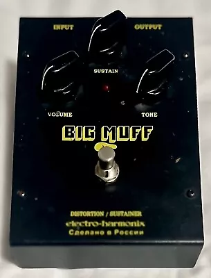 Vintage Electro-Harmonix Black Russian Big Muff Pi Fuzz Guitar Foot Pedal Tested • $159.95
