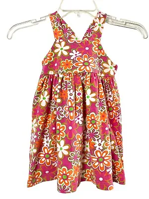 Molly & Millie Sundress Size 4T Pink Orange Flowers Summer • $10.30