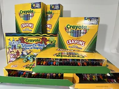 Huge Vintage Crayon Lot W/ Rare Wizard's Giant Box - New/Unused 568 Crayons! • $99.95