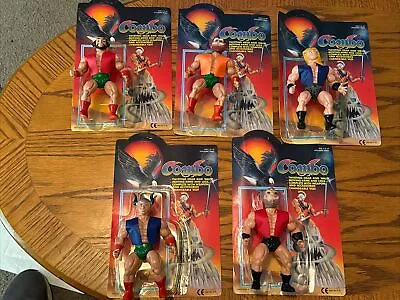 Vintage 1985 Combo Hero/wrestle Motu Ko Galaxy Warriors Lot Of 5 Figures W/cards • $125