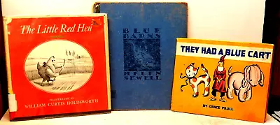 Blue Barns 1933 & The Little Red Hen 1970 & They Had A Blue Cart 1935. Childr • $19