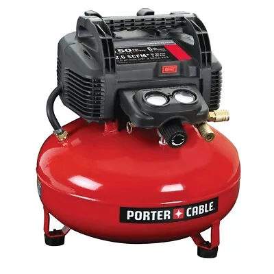 Porter-Cable C2002ECOM 0.8 HP 6 Gal. Oil-Free Pancake Air Compressor New • $140.99