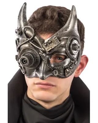 £16.99 • Buy Steampunk Devil Masquerade Mask Halloween Fancy Dress Gothic Punk Cyborg Robot
