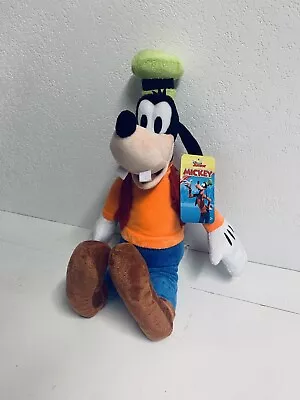 *NEW* Disney Mickey Mouse Clubhouse Medium Sitting Goofy Stuffed Plush 19  Toy • $8.95