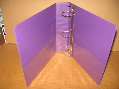 LIQUIDATION SALE- Lot Of 2 Purple Clearview Binders 3 Ring 2 Inch Capacity • $24.69