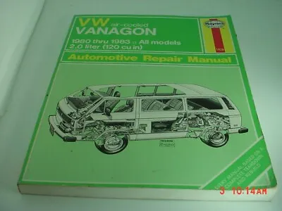 Haynes  VW Vanagon (Air-Cooled) 1980-1983 #1029 • $35