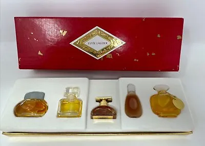 Estee Lauder SMALL WONDERS Lot Of 5 Miniatures Mini Perfumes Box Set Vintage • $32.99