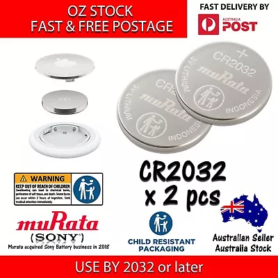 2pcs MURATA (SONY) CR2032 Battery 3V Lithium Button Battery For Air Tag • $5.50