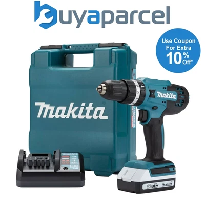 £91.99 • Buy Makita 18v Lithium Ion Cordless Combi Hammer Drill With 1x2.0 Batteries HP488DWA