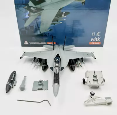 Wltk US Navy F/A-18 Super Hornet VFA-103 Jolly Rogers Fighter 1/72 Diecast Model • $38.99