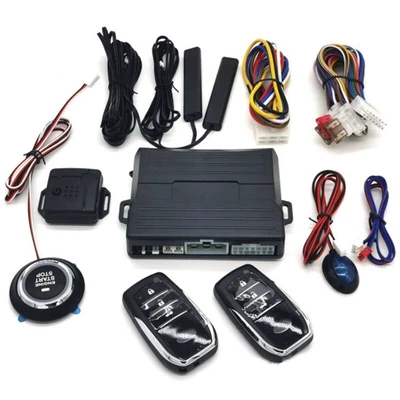 $108.79 • Buy Car Keyless Entry Engine Start Stop Alarm System Push Button Remote Stop Harness