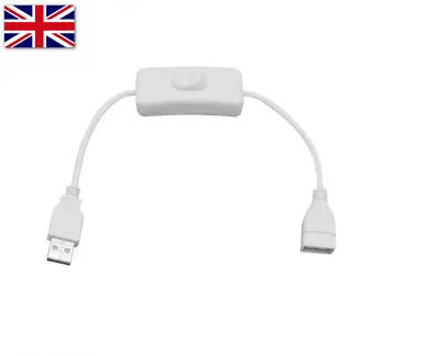 £4.89 • Buy USB Cable With Power Switch On Off Toggle Control Raspberry Pi Arduino USB 2 Whi
