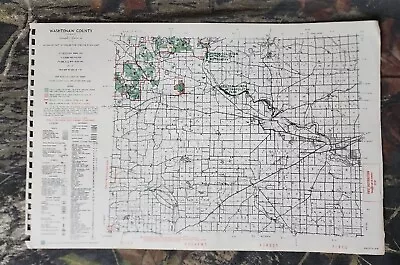 Vtg 1955 Washtenaw County Michigan Dept Conservation Plat Maps 11 X17  • $12.74