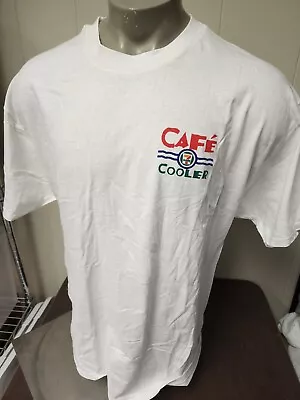 7-Eleven Cafe Cooler VINTAGE 1998 Promo Double-Sided T-Shirt XL Advertisement • $45