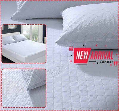 £9.50 • Buy Extra Deep Quilted Mattress Bed Protector Fitted Sheet Cover Double King Size