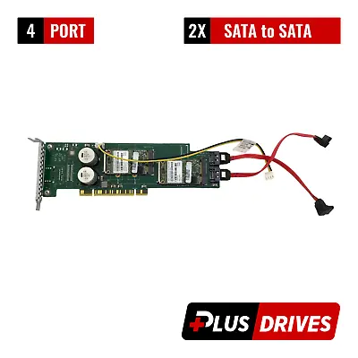 EMC 303-383-002A-00 2 Port PCIe Card 2x M-Key Dual 32GB MSATA Boot SSD W/ Cables • $49