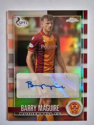 £7.99 • Buy Topps SPFL Chrome 2022/23 Motherwell FC Barry Maguire Base Auto Card