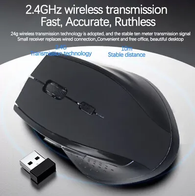 Bluetooth Wireless RGB Mouse For Tablet PC Andoid IPad Battery Operated • £8.39