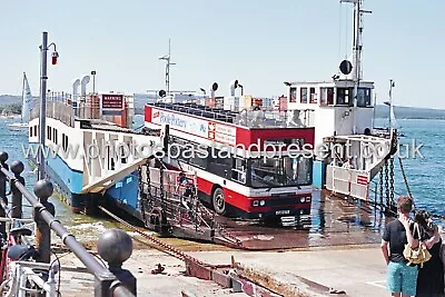 Bournemouth Studland Ferry 1992 Sandbanks Bus Large Photo • £7.99