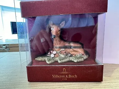 VILLEROY & BOCH TRINKET BOX Deer Christmas • $20.40