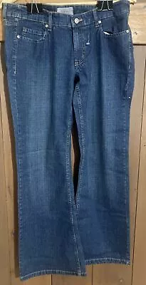 TEX BY MAX AZRIA JEANS WOMEN'S SZ 8 WIDE LEG 34x31 • $12.95