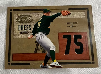 Barry Zito Oakland A’s Authentic Game Worn Jersey #DC-19 Numbered 093/100 RARE! • $1.50