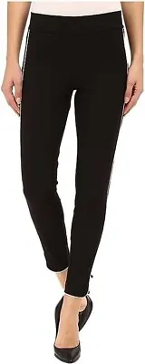 HUE Womens Piped Polished Twill Skimmer  Leggings Small Black  4-6 W 25  • $9.99