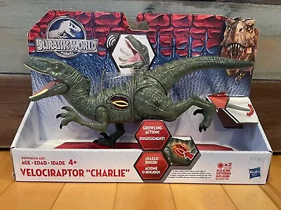 New Hasbro Jurassic World Electronic Growling Action Velociraptor Charlie Figure • $26.91