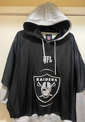 Oakland RAIDERS Pullover Jersey Hoodie By G-III Embroidery Logo -NFL Lic. & NEW • $129.99