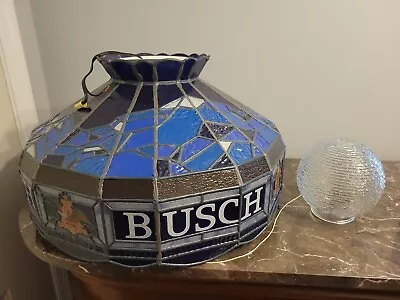 Vintage Anheuser-Busch Beer Tiffany Style Plastic Hanging Pub Bar Light  • $400