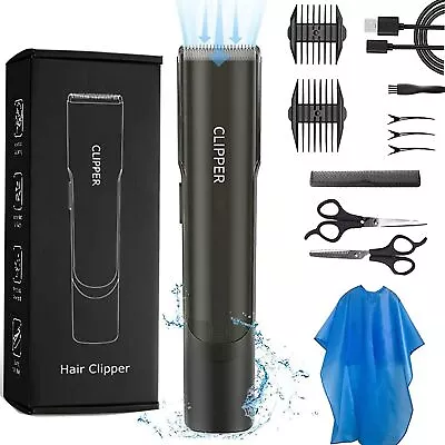 Professional Vacuum Hair Clippers For Mens Cordless Hair Clipper Beard Trimm... • $52.66